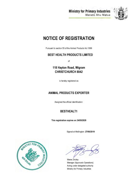 Animal Products Exporter best health