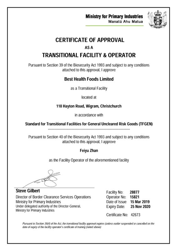 transitional facility best health